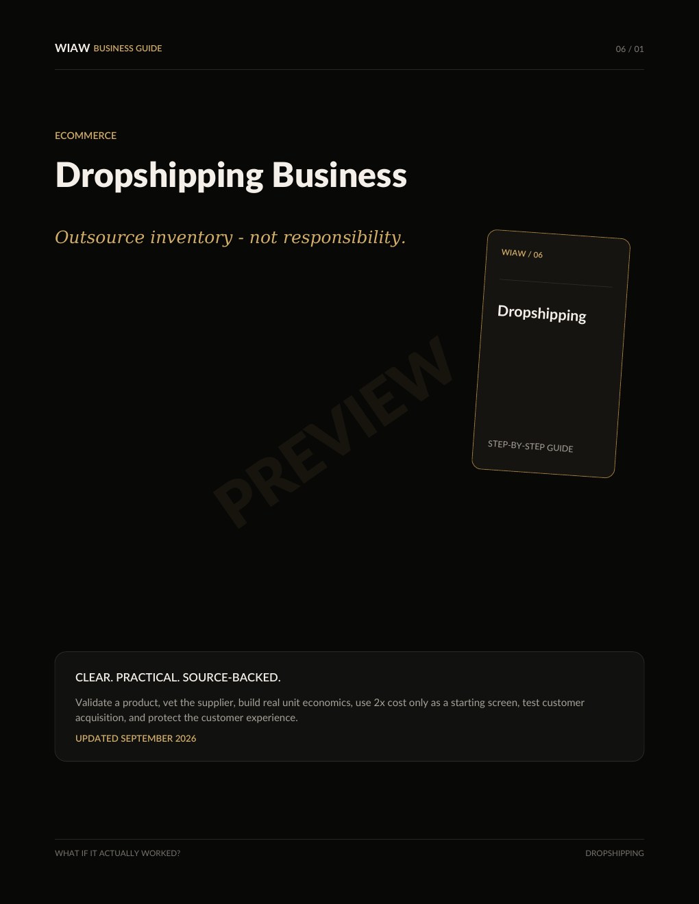 Dropshipping preview page 1