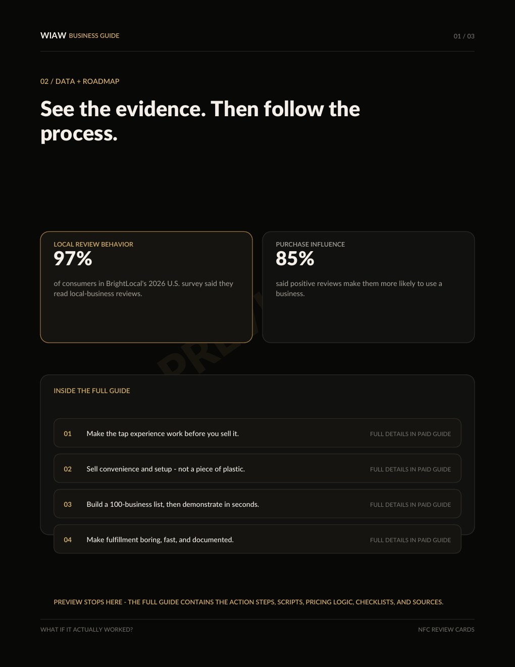 Google Review NFC Card Business preview page 3