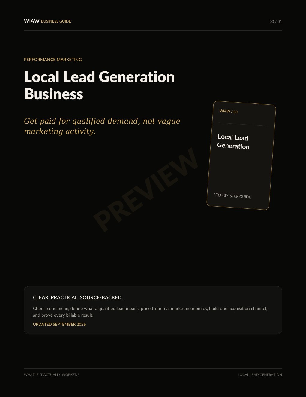 Local Lead Generation preview page 1