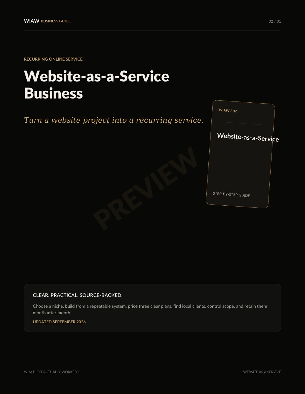 Website-as-a-Service preview page 1