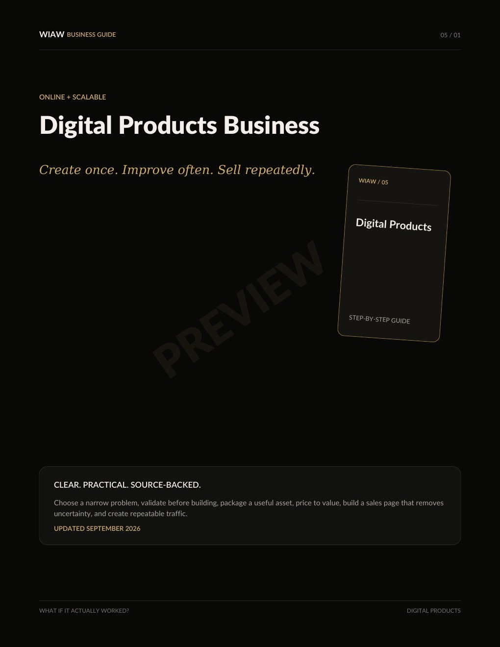 Digital Products preview page 1